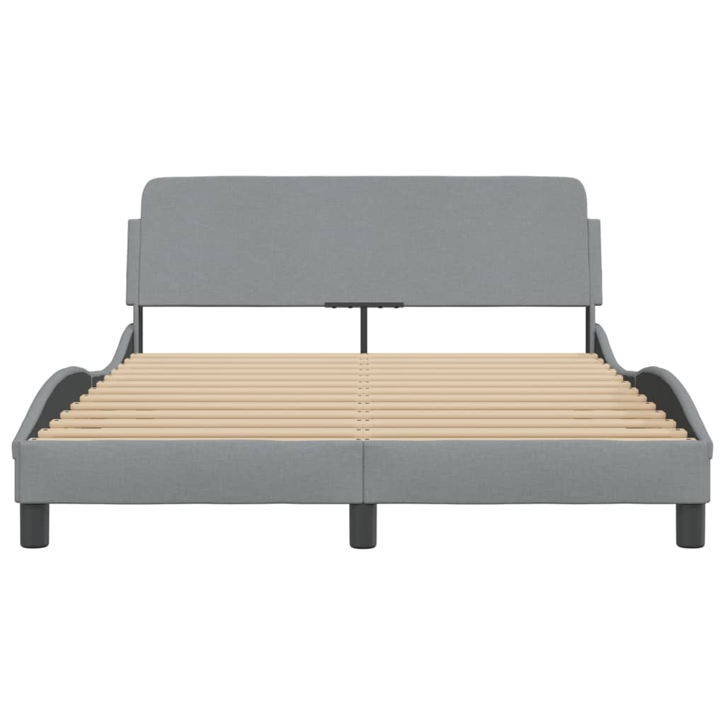 Bedframe "Dover" 120x200 cm stof lichtgrijs is nu te koop bij PeponiXL, paradijselijk wonen!