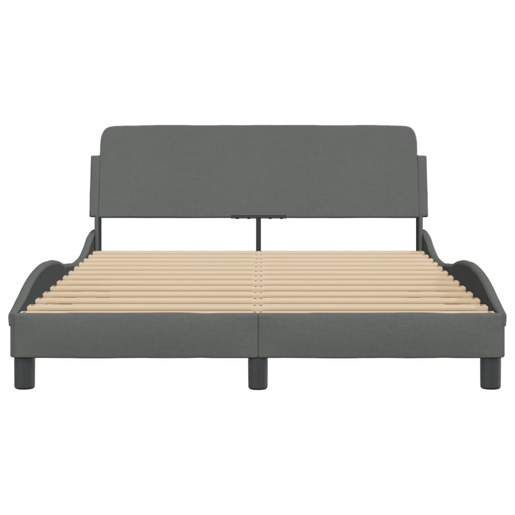 Bedframe "Dover" 120x200 cm stof donkergrijs is nu te koop bij PeponiXL, paradijselijk wonen!