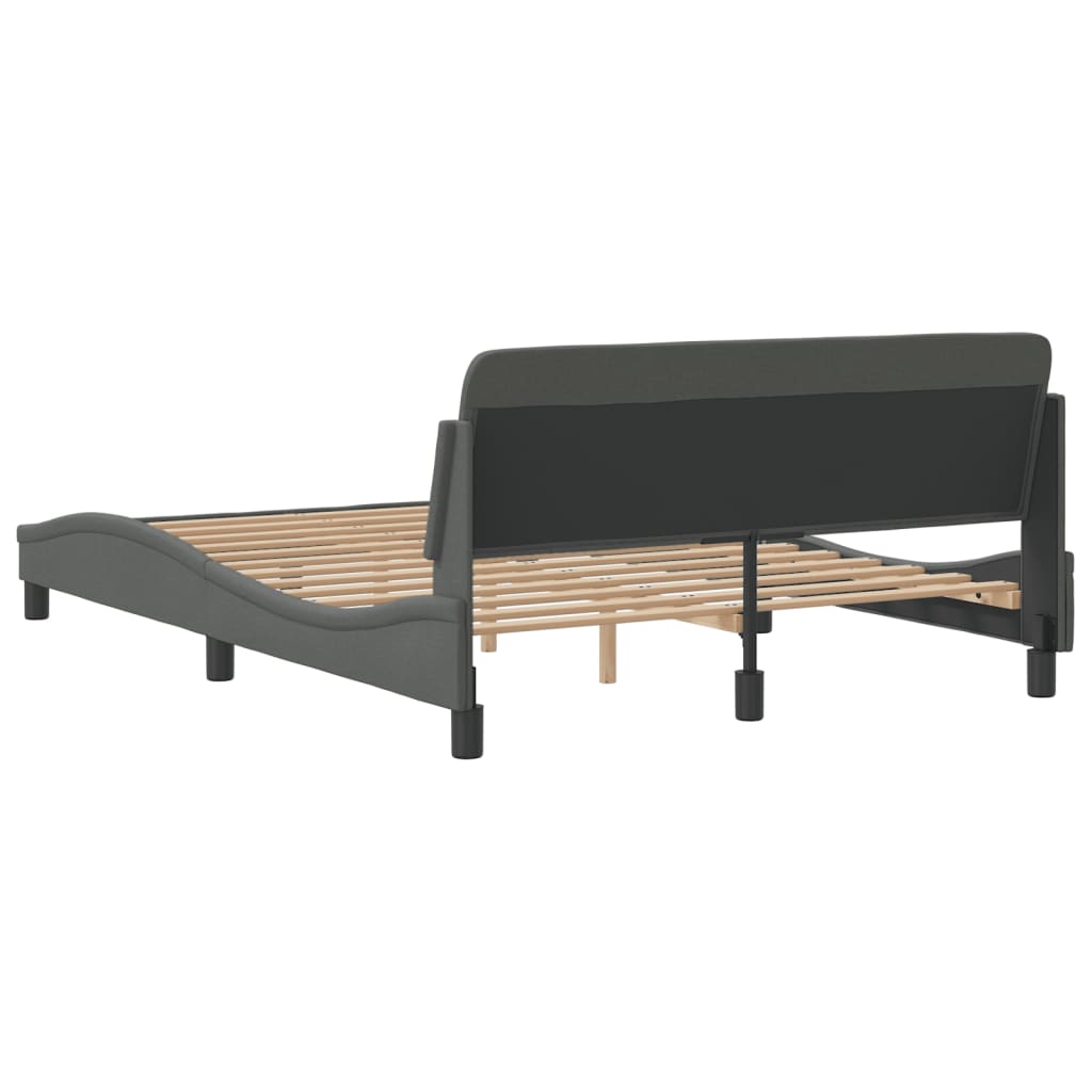 Bedframe "Dover" 120x200 cm stof donkergrijs is nu te koop bij PeponiXL, paradijselijk wonen!