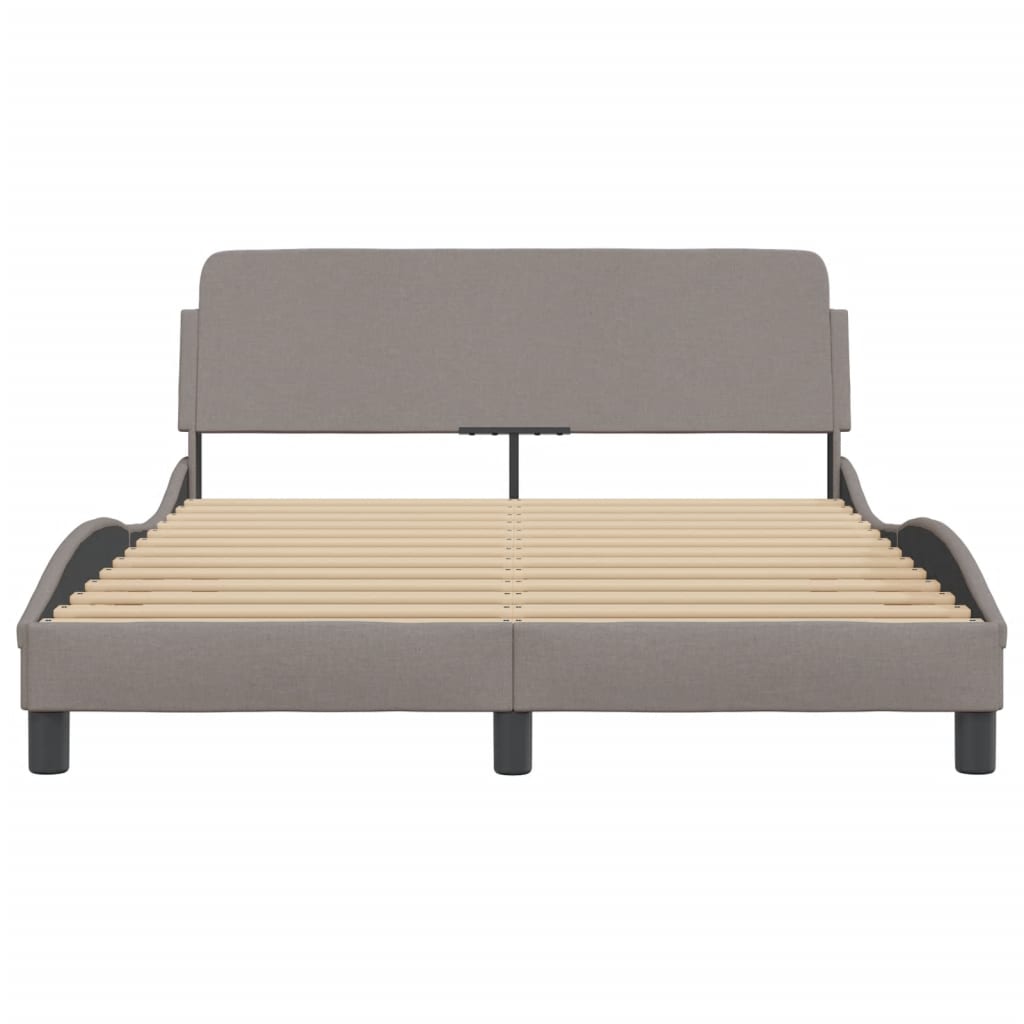 Bedframe "Dover" 120x200 cm stof taupe is nu te koop bij PeponiXL, paradijselijk wonen!