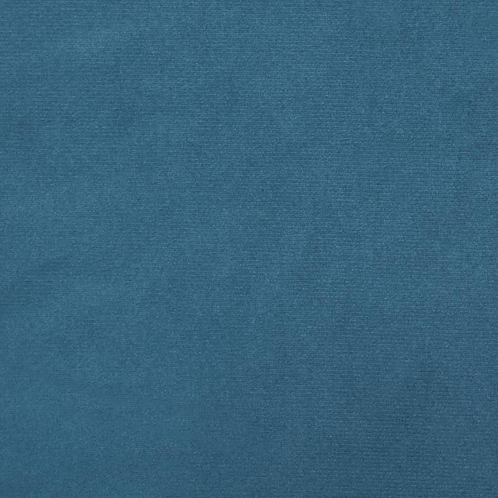 Bedframe met hoofdeinde "Dover" fluweel blauw 120x200 cm is nu te koop bij PeponiXL, paradijselijk wonen!
