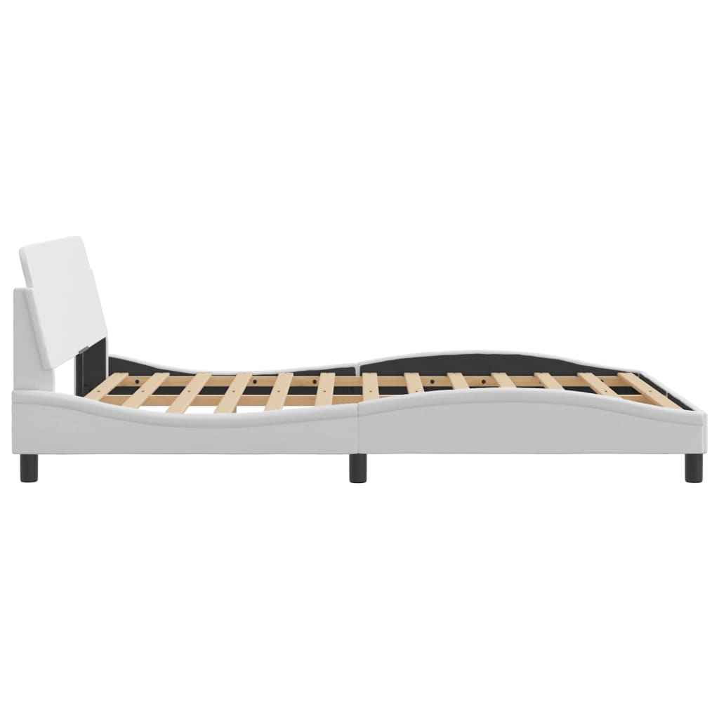 Bedframe "Dover" kunstleer wit 120x200 cm is nu te koop bij PeponiXL, paradijselijk wonen!
