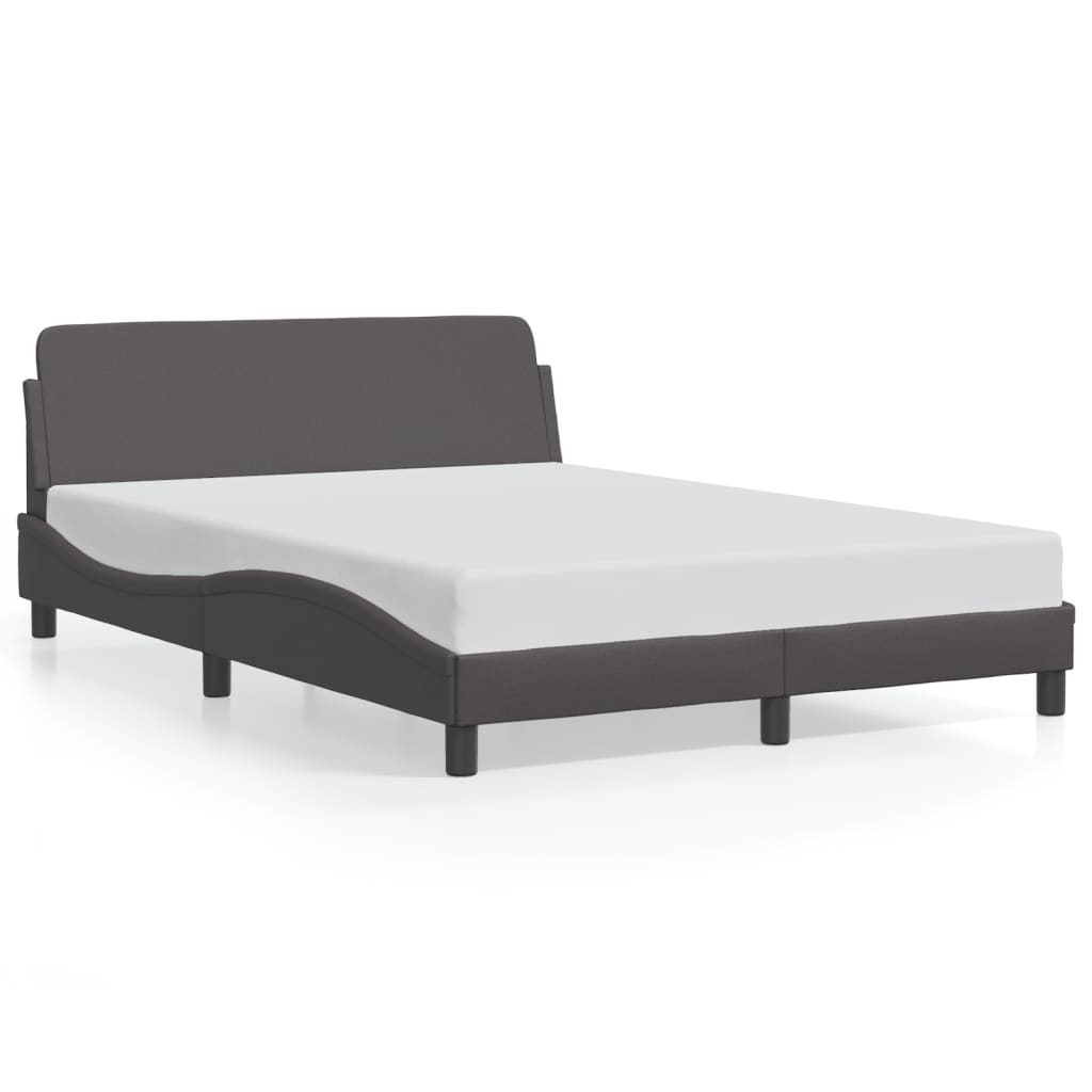 Bedframe "Dover" kunstleer grijs 120x200 cm is nu te koop bij PeponiXL, paradijselijk wonen!