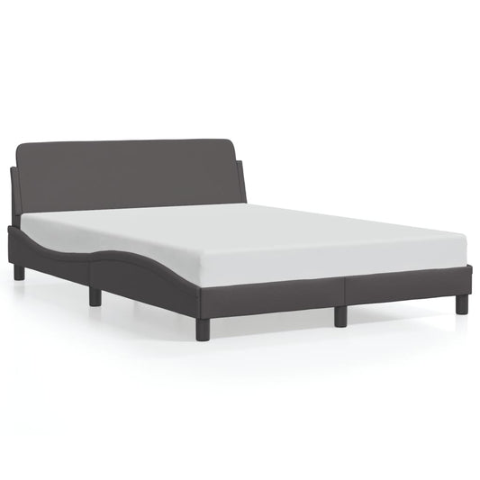 Bedframe "Dover" kunstleer grijs 120x200 cm is nu te koop bij PeponiXL, paradijselijk wonen!