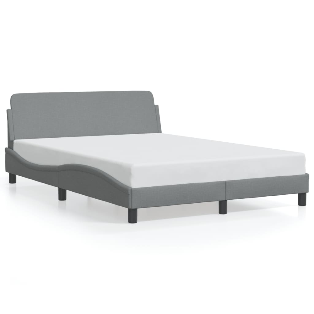 Bedframe "Dover" stof lichtgrijs 140x190 cm is nu te koop bij PeponiXL, paradijselijk wonen!