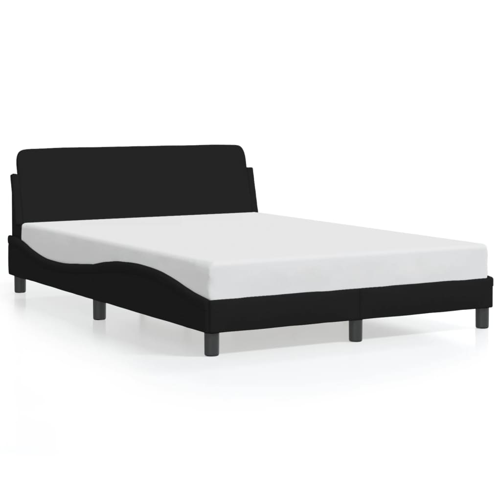 Bedframe "Dover" stof zwart 140x190 cm is nu te koop bij PeponiXL, paradijselijk wonen!