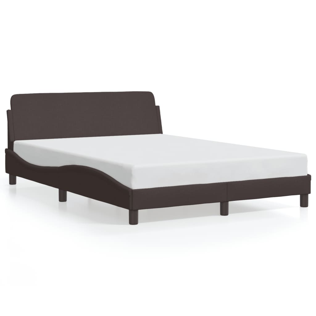 Bedframe "Dover" stof donkerbruin 140x190 cm is nu te koop bij PeponiXL, paradijselijk wonen!