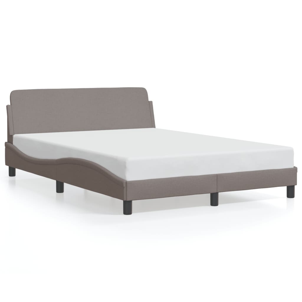 Bedframe "Dover" stof taupe 140x190 cm is nu te koop bij PeponiXL, paradijselijk wonen!