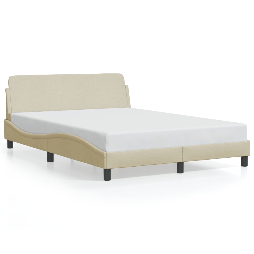 Bedframe "Dover" stof crèmekleurig 140x190 cm is nu te koop bij PeponiXL, paradijselijk wonen!