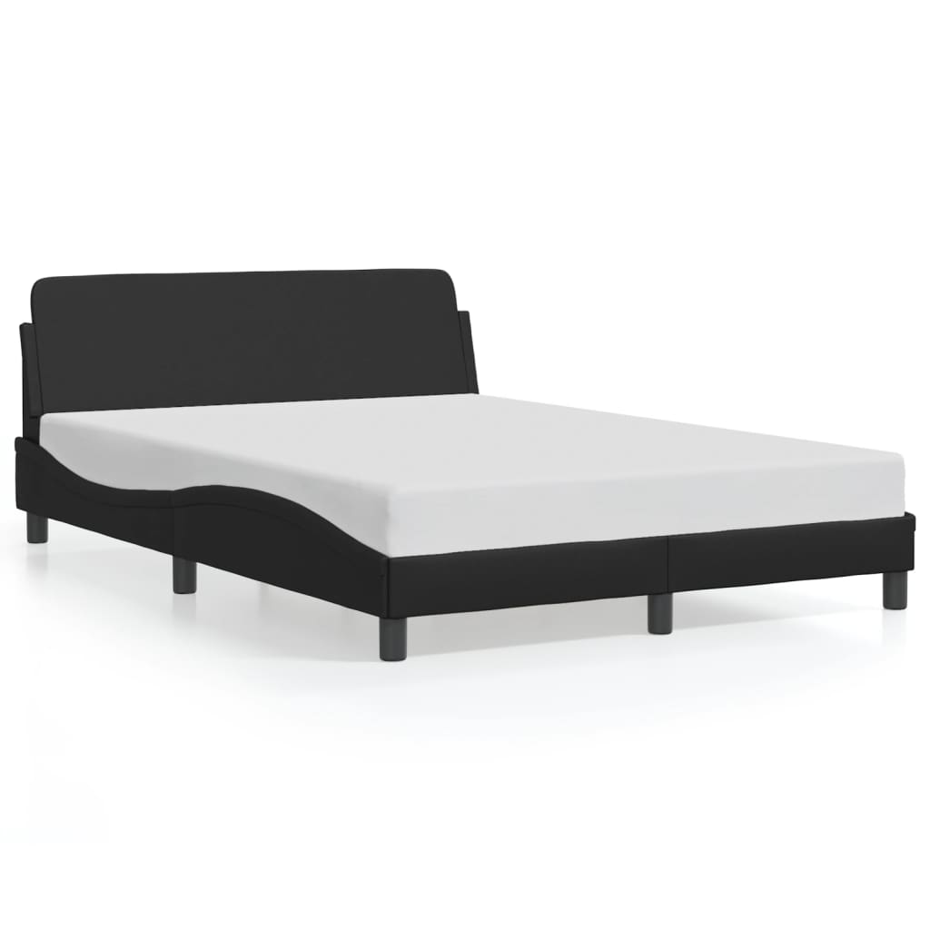 Bedframe "Dover" kunstleer zwart 140x190 cm is nu te koop bij PeponiXL, paradijselijk wonen!