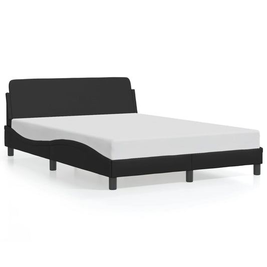 Bedframe "Dover" kunstleer zwart 140x190 cm is nu te koop bij PeponiXL, paradijselijk wonen!
