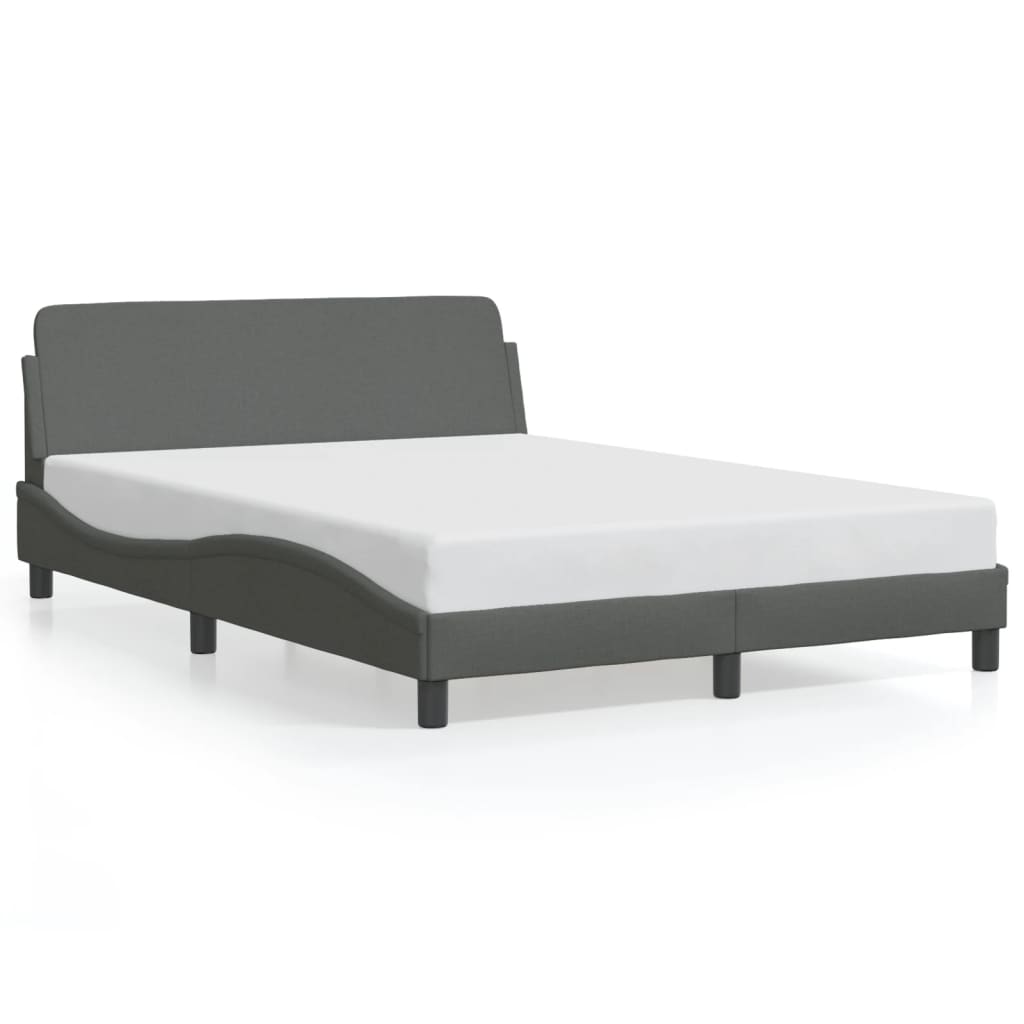 Bedframe "Dover" stof donkergrijs 140x200 cm is nu te koop bij PeponiXL, paradijselijk wonen!