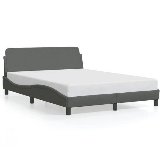 Bedframe "Dover" stof donkergrijs 140x200 cm is nu te koop bij PeponiXL, paradijselijk wonen!