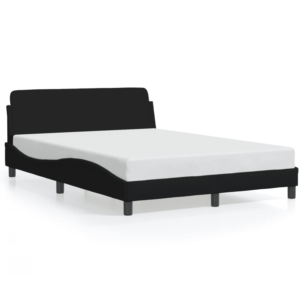 Bedframe "Dover" stof zwart 140x200 cm is nu te koop bij PeponiXL, paradijselijk wonen!