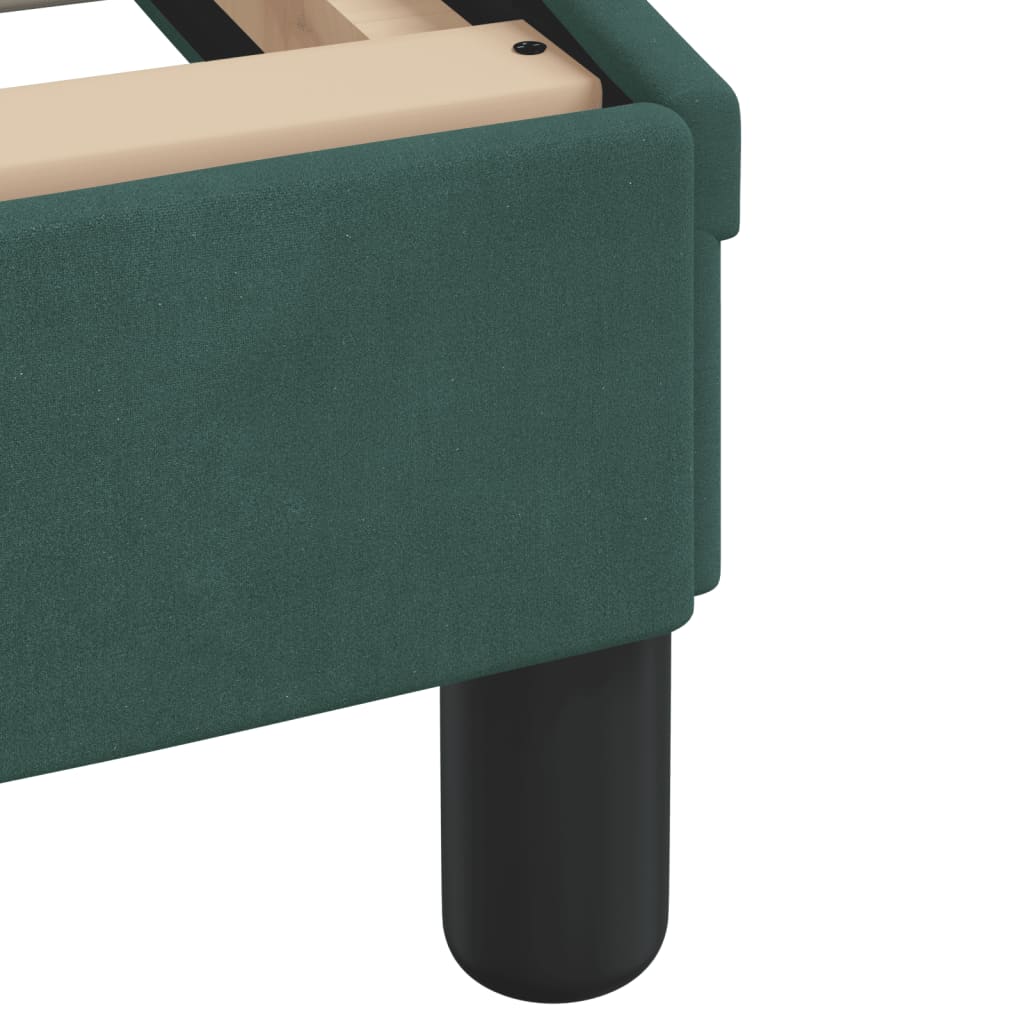 Bedframe "Dover" 140x200 cm fluweel donkergroen is nu te koop bij PeponiXL, paradijselijk wonen!