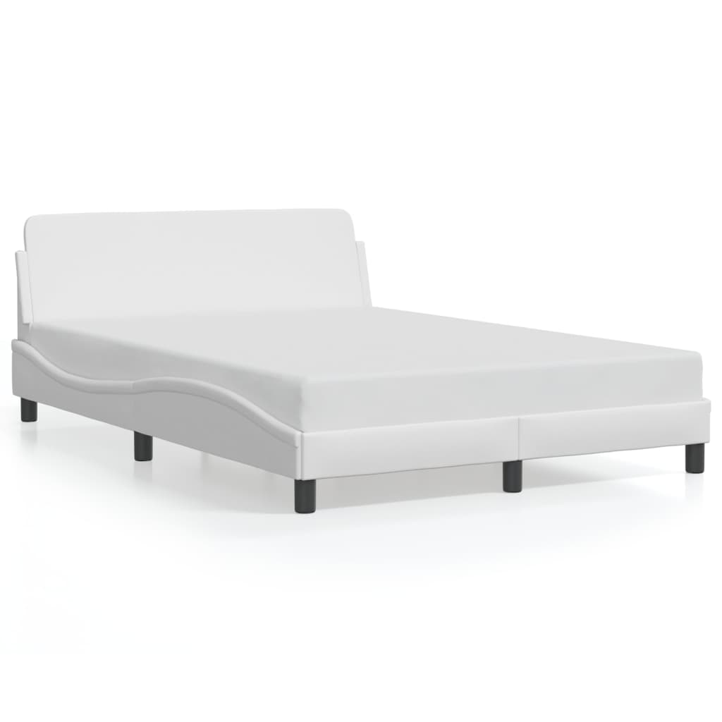 Bedframe "Dover" kunstleer wit 140x200 cm is nu te koop bij PeponiXL, paradijselijk wonen!