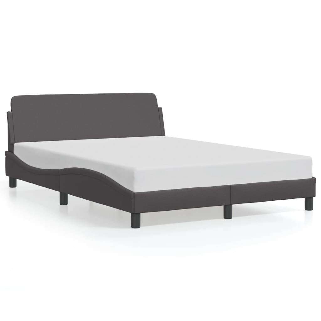 Bedframe "Dover" kunstleer grijs 140x200 cm is nu te koop bij PeponiXL, paradijselijk wonen!