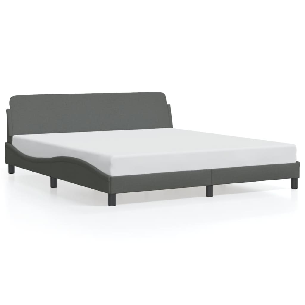 Bedframe "Dover" stof donkergrijs 160x200 cm is nu te koop bij PeponiXL, paradijselijk wonen!