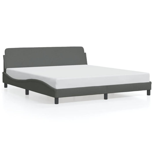 Bedframe "Dover" stof donkergrijs 160x200 cm is nu te koop bij PeponiXL, paradijselijk wonen!