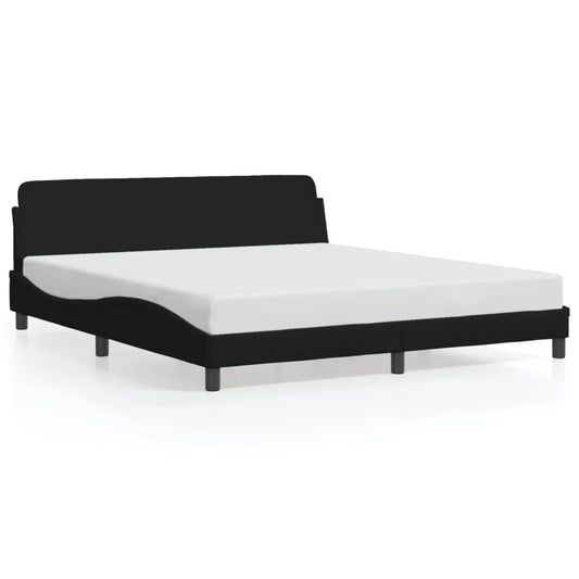 Bedframe "Dover" stof zwart 160x200 cm is nu te koop bij PeponiXL, paradijselijk wonen!