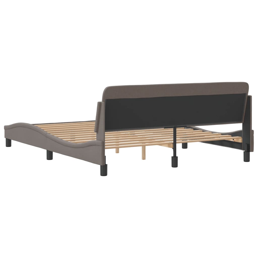 Bedframe "Dover" stof taupe 160x200 cm is nu te koop bij PeponiXL, paradijselijk wonen!