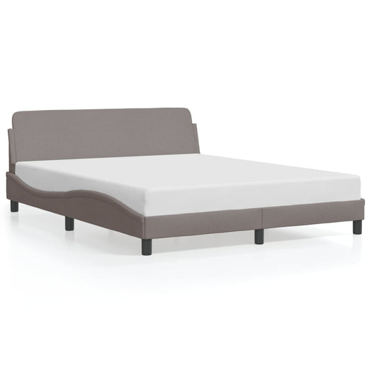 Bedframe "Dover" stof taupe 160x200 cm is nu te koop bij PeponiXL, paradijselijk wonen!