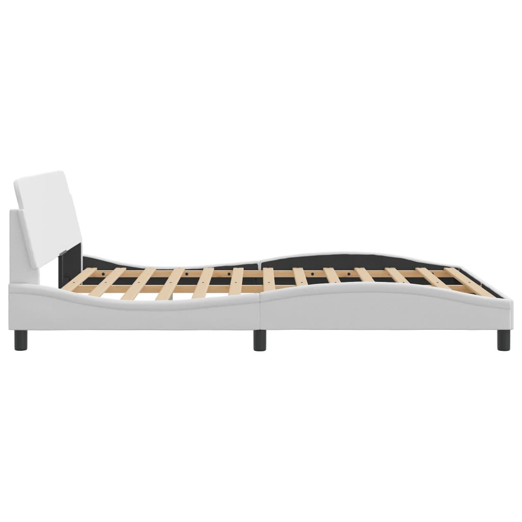 Bedframe "Dover" kunstleer wit 160x200 cm is nu te koop bij PeponiXL, paradijselijk wonen!