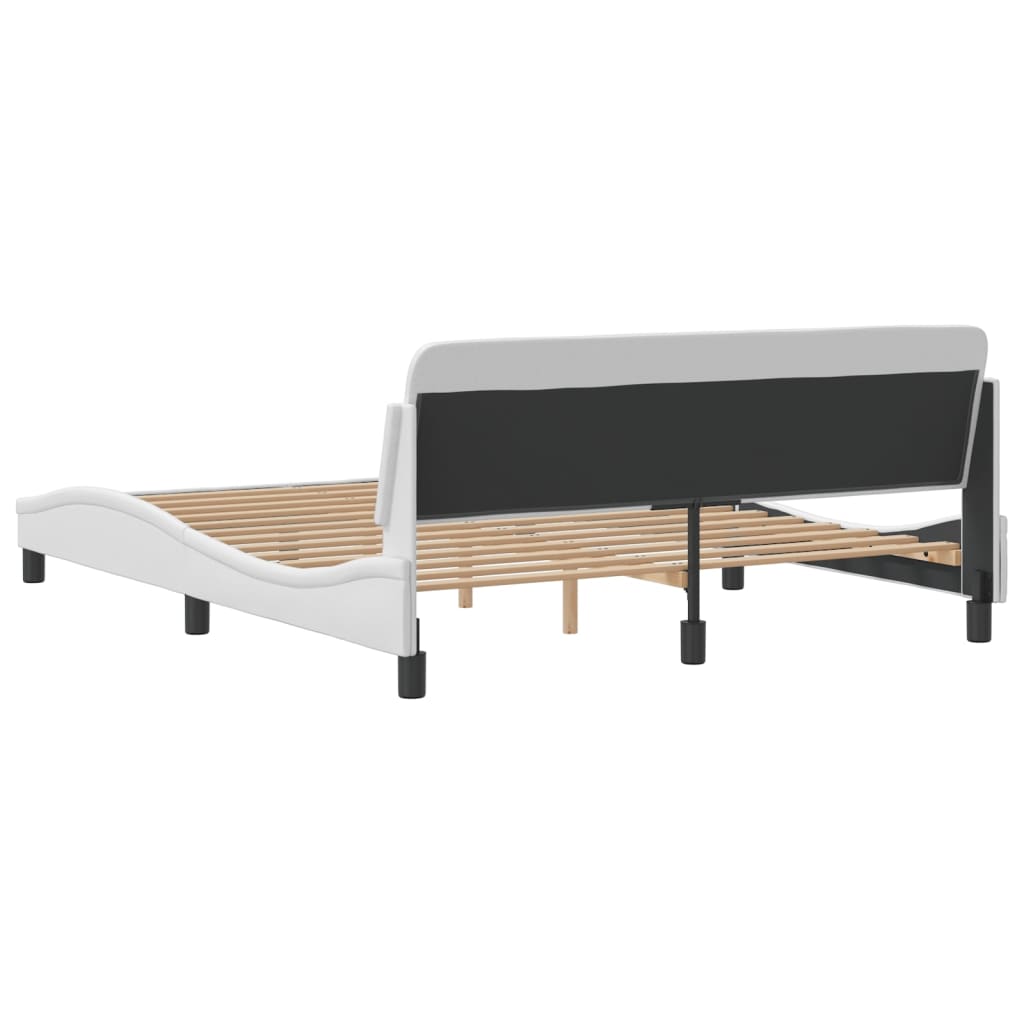 Bedframe "Dover" kunstleer wit 160x200 cm is nu te koop bij PeponiXL, paradijselijk wonen!