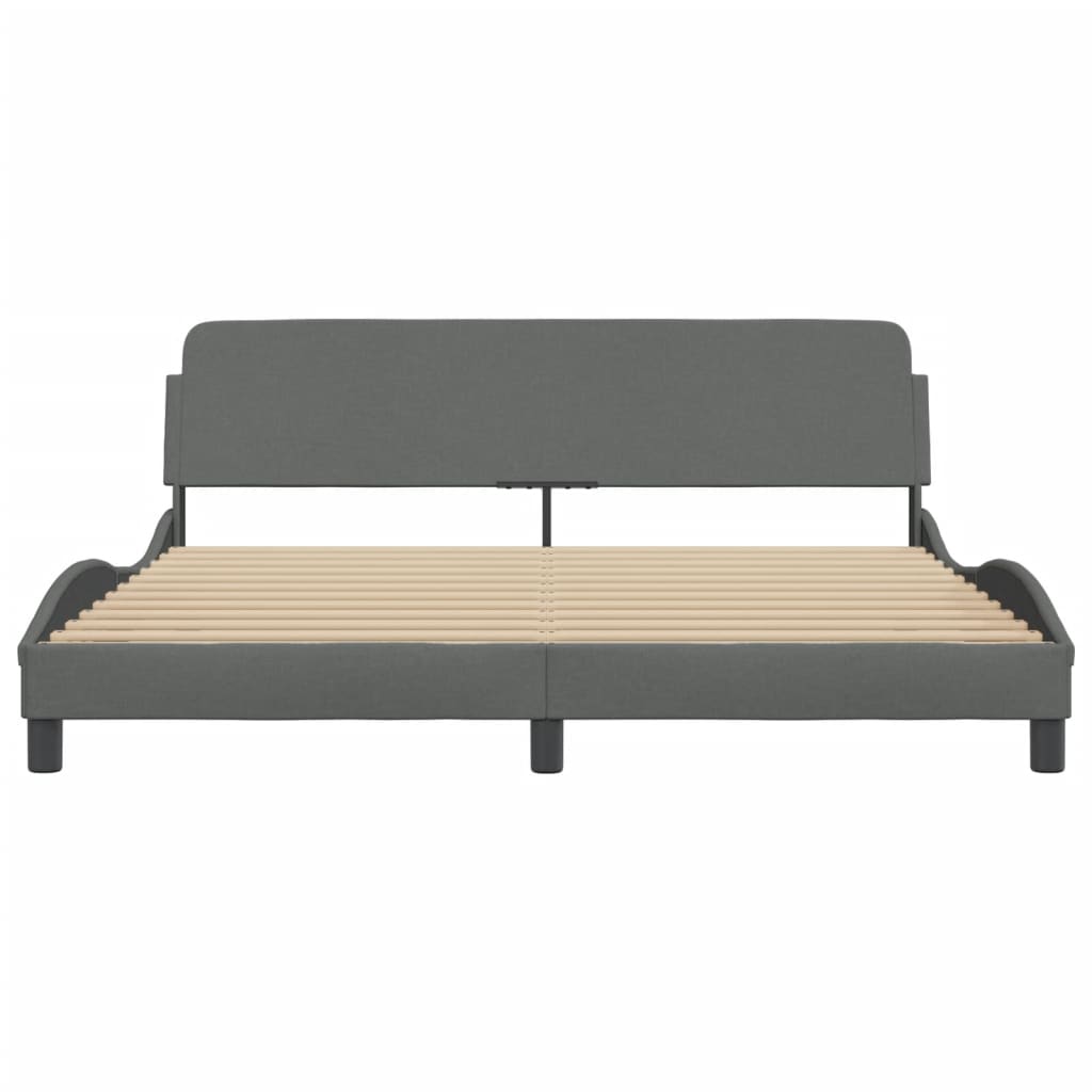 Bedframe "Dover" stof donkergrijs 180x200 cm is nu te koop bij PeponiXL, paradijselijk wonen!