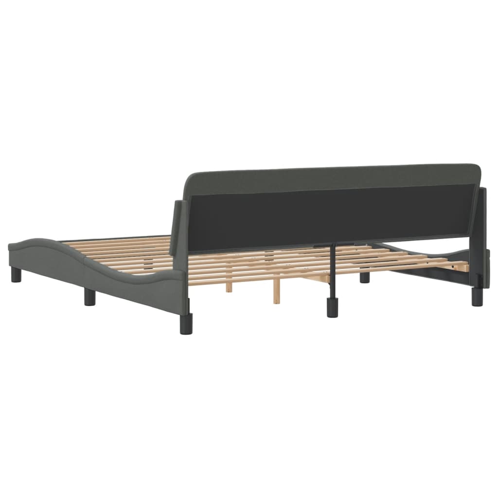 Bedframe "Dover" stof donkergrijs 180x200 cm is nu te koop bij PeponiXL, paradijselijk wonen!