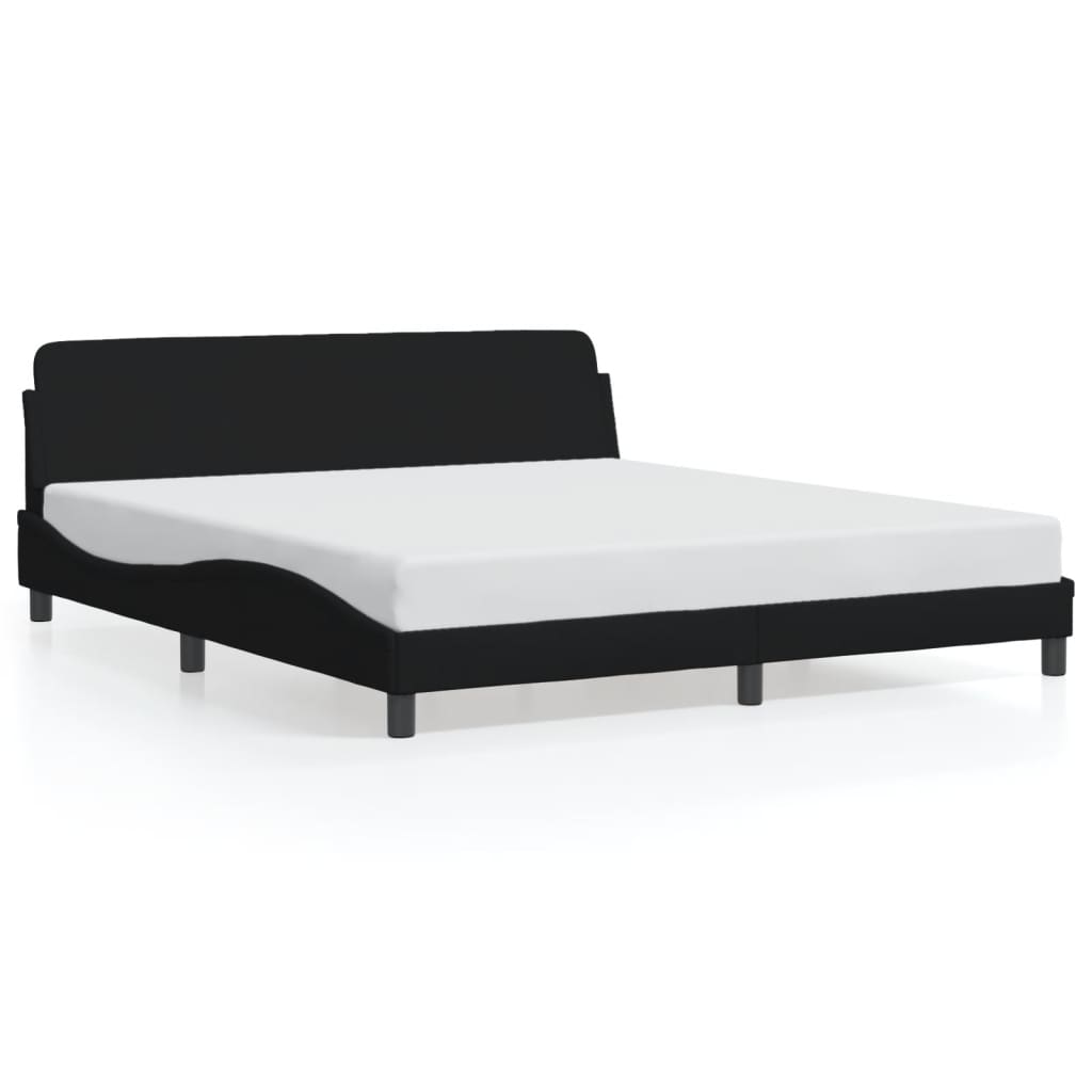 Bedframe "Dover" stof zwart 180x200 cm is nu te koop bij PeponiXL, paradijselijk wonen!