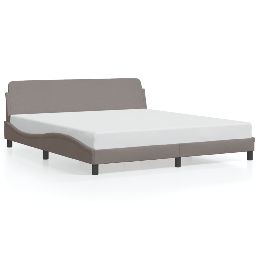 Bedframe "Dover" stof taupe 180x200 cm is nu te koop bij PeponiXL, paradijselijk wonen!