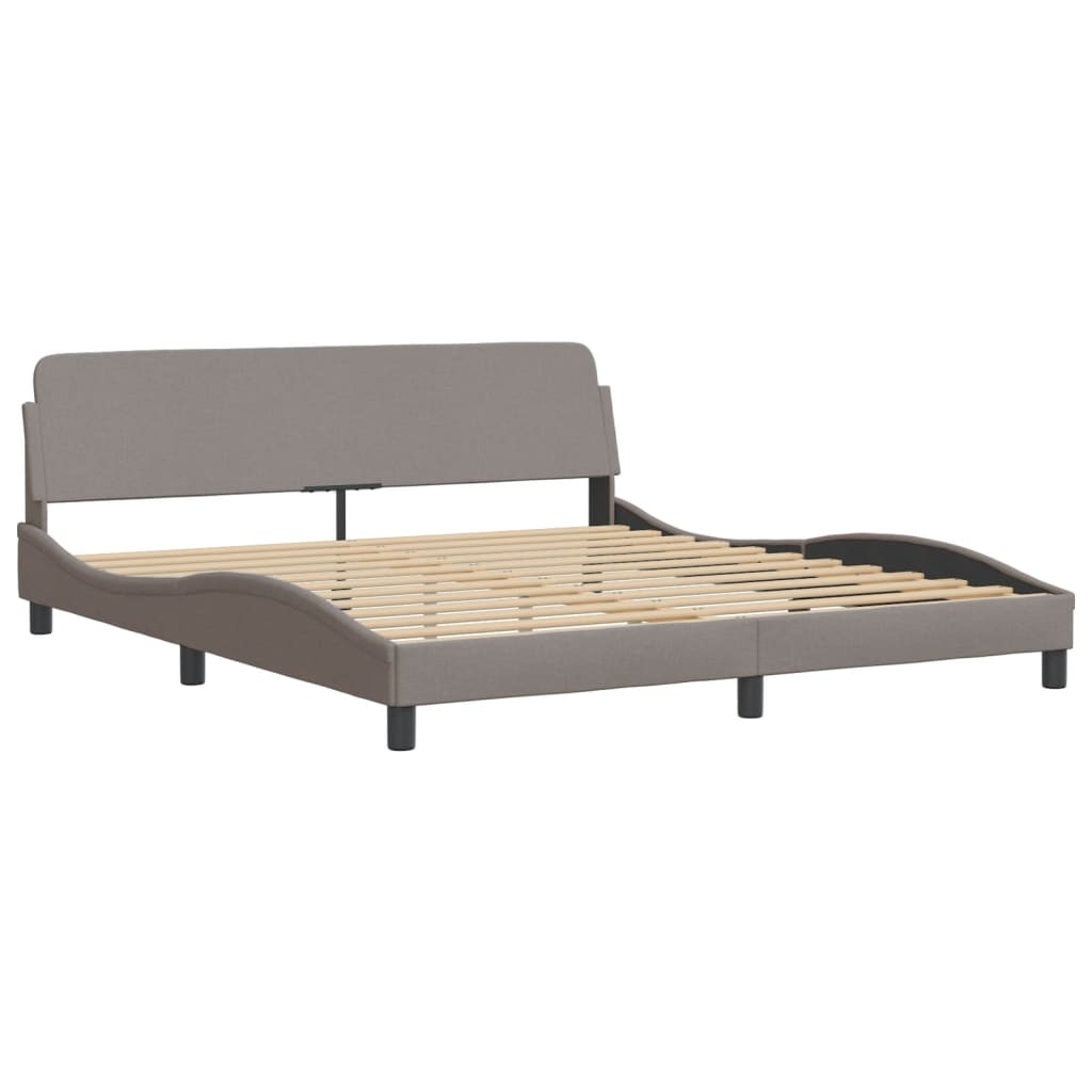Bedframe "Dover" stof taupe 180x200 cm is nu te koop bij PeponiXL, paradijselijk wonen!
