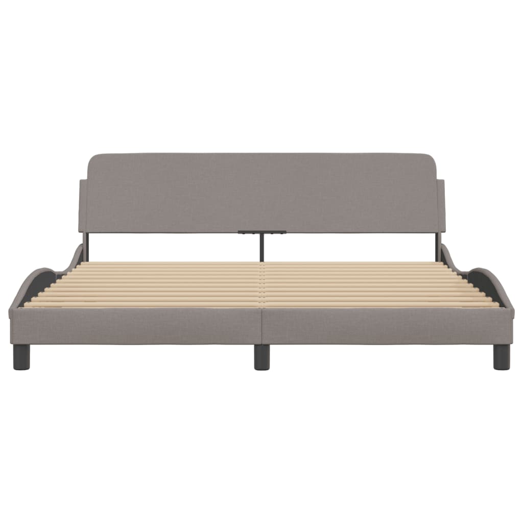 Bedframe "Dover" stof taupe 180x200 cm is nu te koop bij PeponiXL, paradijselijk wonen!