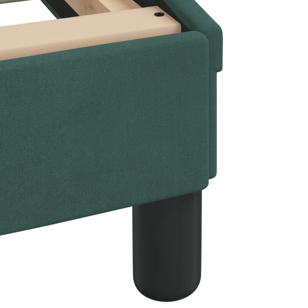 Bedframe "Dover" 180x200 cm fluweel donkergroen is nu te koop bij PeponiXL, paradijselijk wonen!