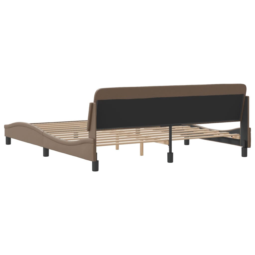Bedframe "Dover" kunstleer cappuccinokleurig 180x200 cm is nu te koop bij PeponiXL, paradijselijk wonen!