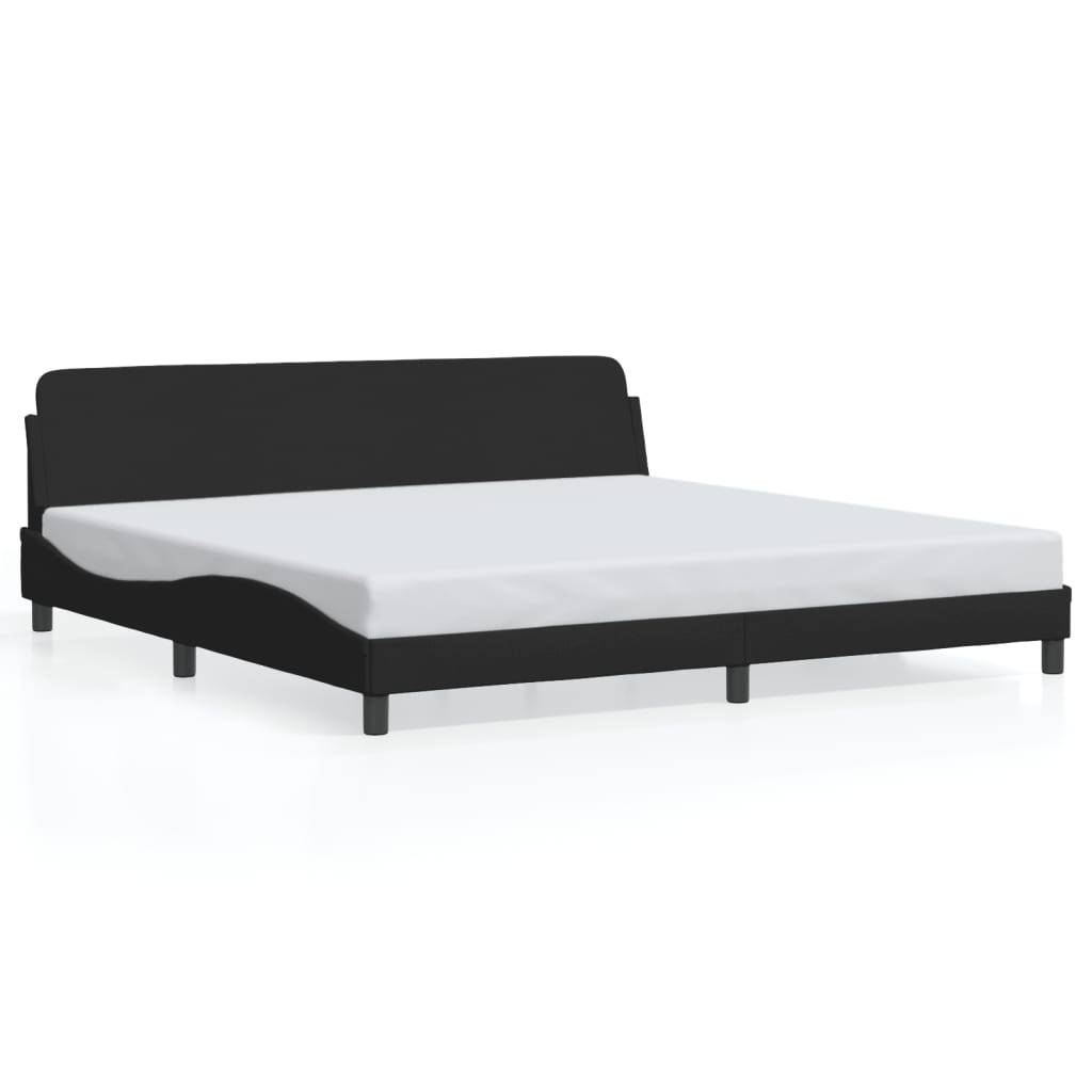 Bedframe "Dover" stof zwart 200x200 cm is nu te koop bij PeponiXL, paradijselijk wonen!
