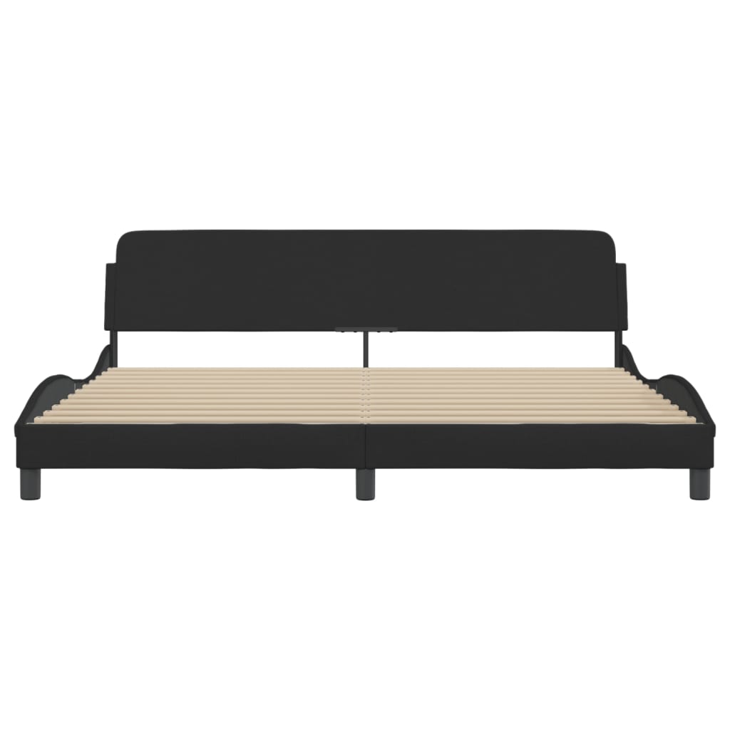 Bedframe "Dover" stof zwart 200x200 cm is nu te koop bij PeponiXL, paradijselijk wonen!