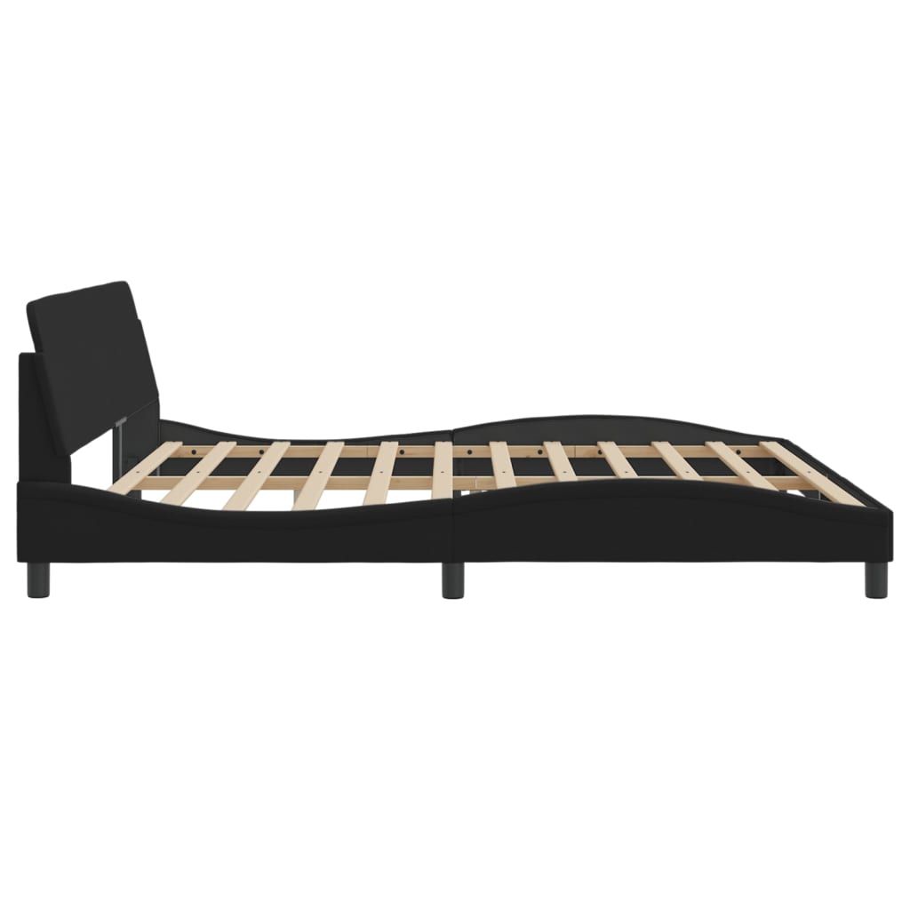 Bedframe "Dover" stof zwart 200x200 cm is nu te koop bij PeponiXL, paradijselijk wonen!