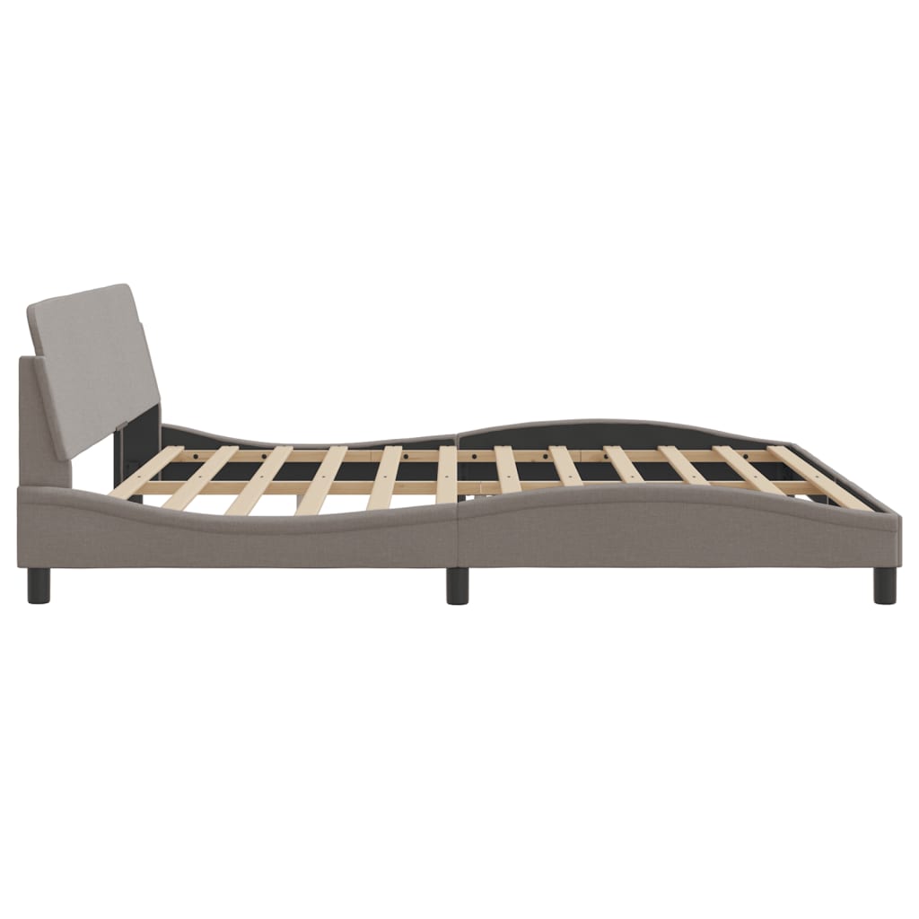 Bedframe "Dover" stof donkerbruin 200x200 cm is nu te koop bij PeponiXL, paradijselijk wonen!