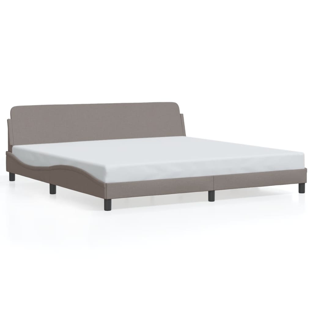 Bedframe "Dover" stof taupe 200x200 cm is nu te koop bij PeponiXL, paradijselijk wonen!