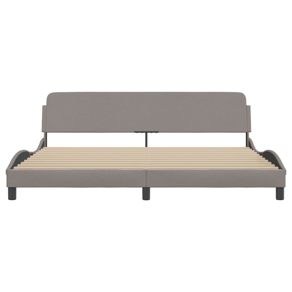 Bedframe "Dover" stof taupe 200x200 cm is nu te koop bij PeponiXL, paradijselijk wonen!