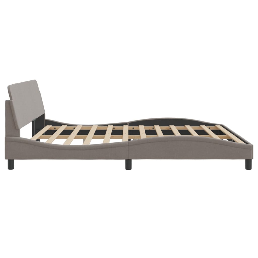 Bedframe "Dover" stof taupe 200x200 cm is nu te koop bij PeponiXL, paradijselijk wonen!