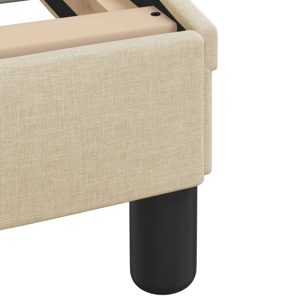 Bedframe "Dover" stof crèmekleurig 200x200 cm is nu te koop bij PeponiXL, paradijselijk wonen!