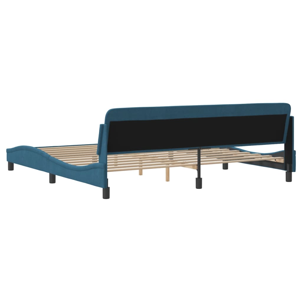 Bedframe "Dover" fluweel blauw 200x200 cm is nu te koop bij PeponiXL, paradijselijk wonen!