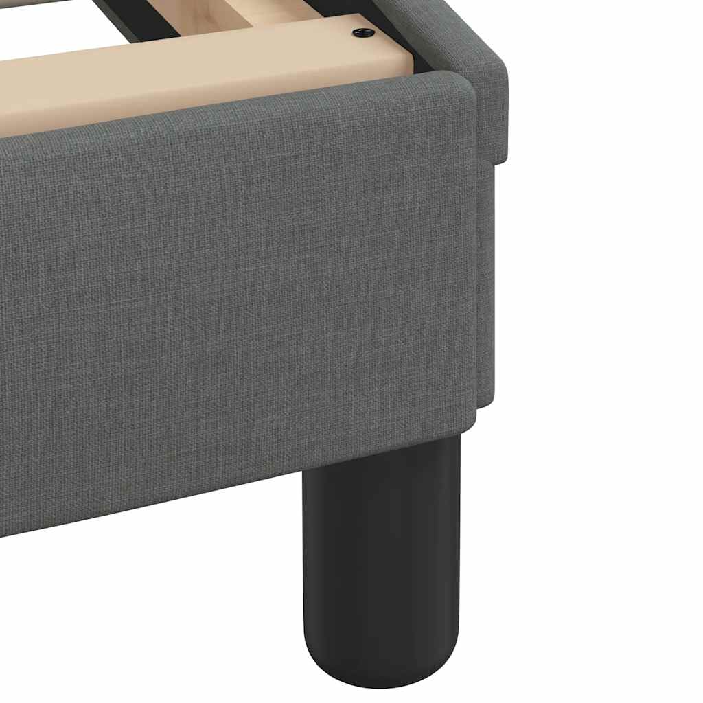 Bedframe "Dover" stof donkergrijs 152x203 cm