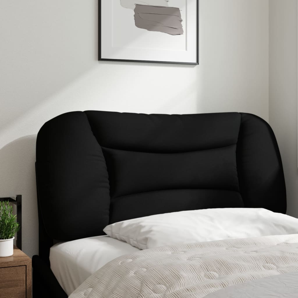 Hoofdbordkussen "Hvar" 80 cm stof zwart is nu te koop bij PeponiXL, paradijselijk wonen!