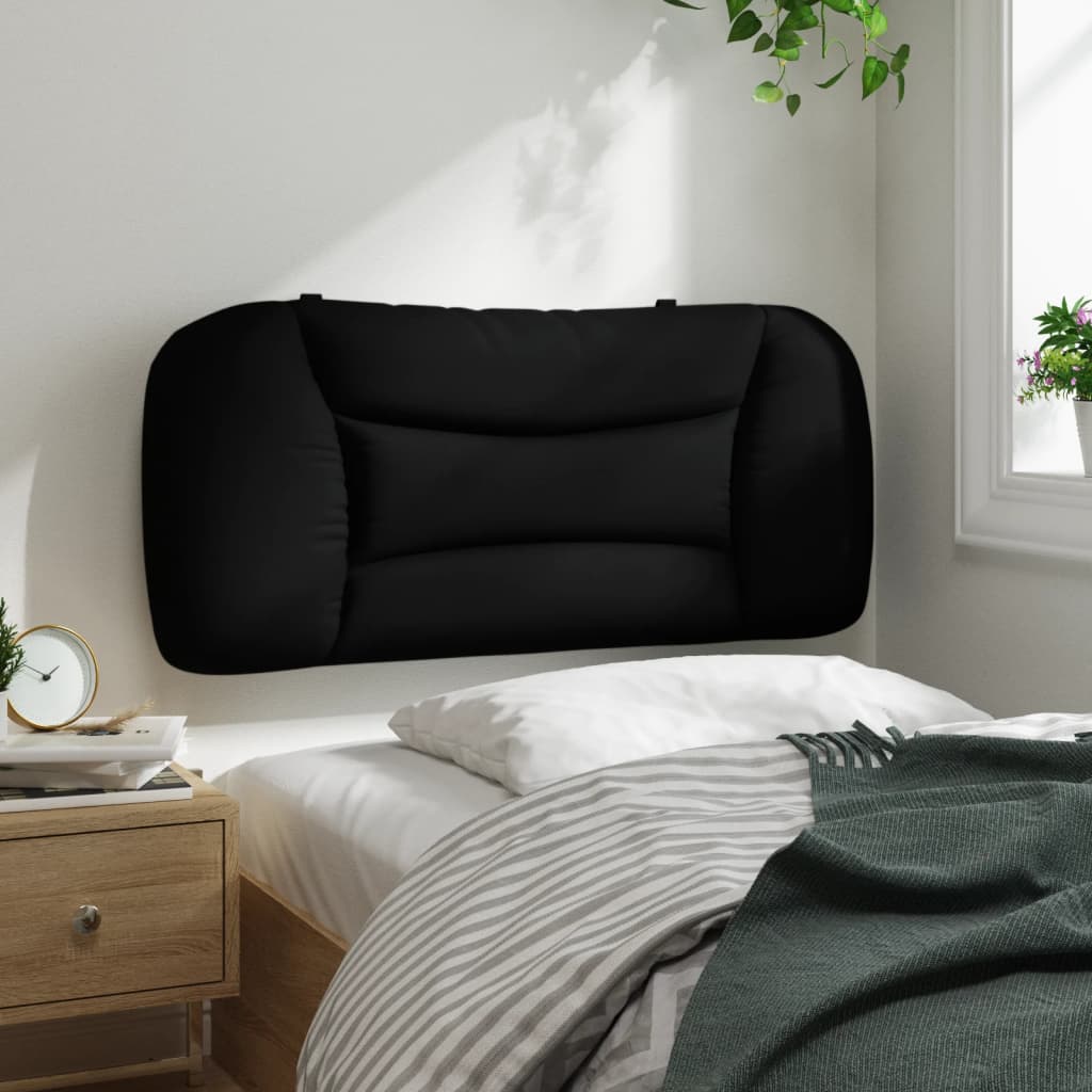 Hoofdbordkussen "Hvar" 80 cm stof zwart is nu te koop bij PeponiXL, paradijselijk wonen!