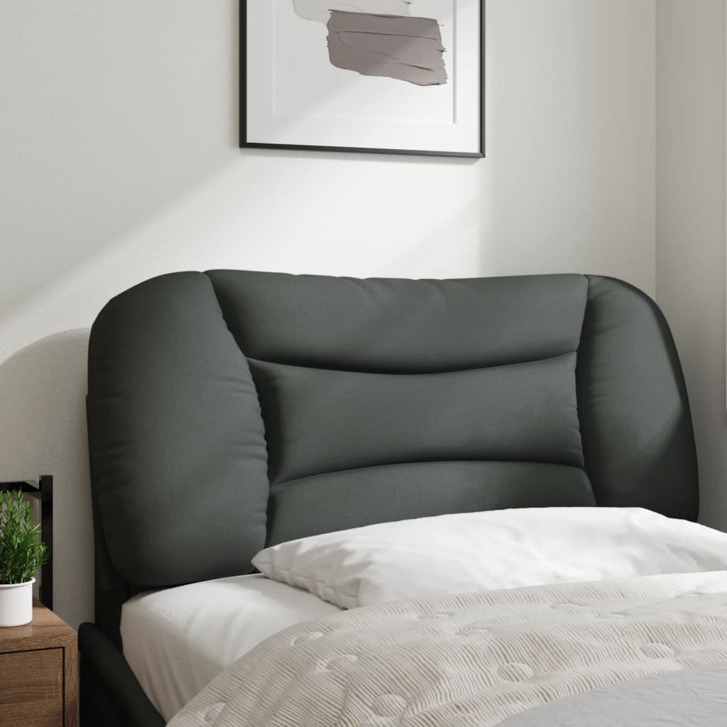 Hoofdbordkussen "Hvar" 90 cm stof donkergrijs is nu te koop bij PeponiXL, paradijselijk wonen!