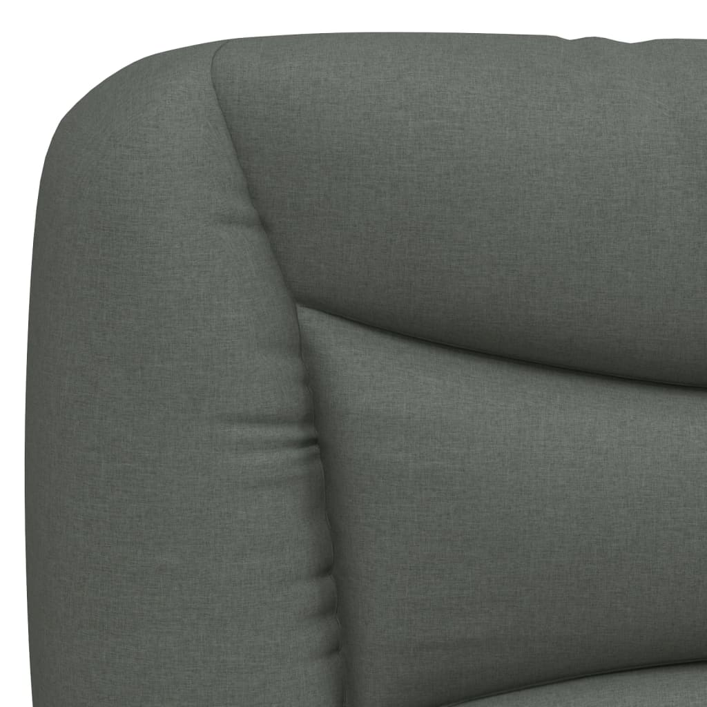 Hoofdbordkussen "Hvar" 90 cm stof donkergrijs is nu te koop bij PeponiXL, paradijselijk wonen!